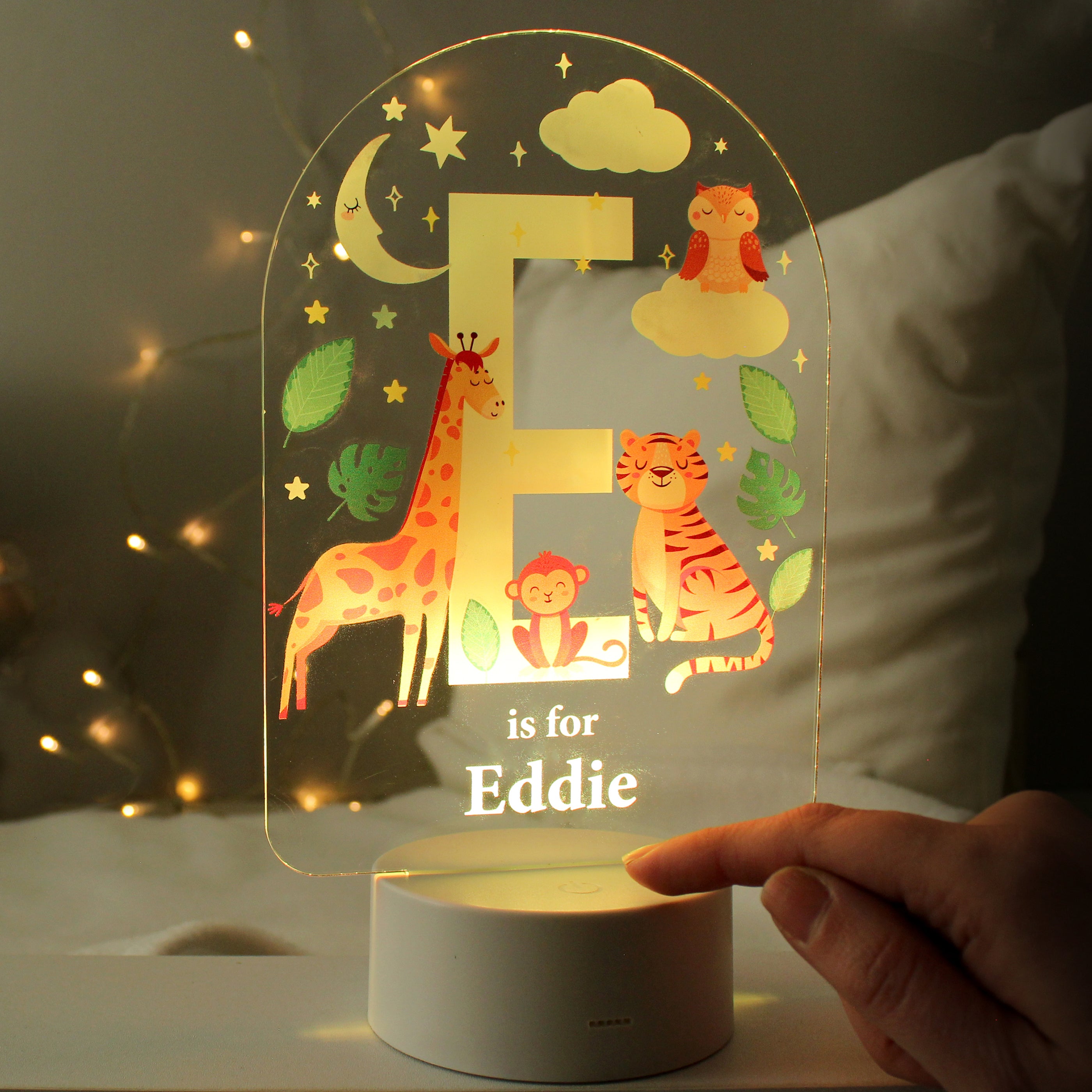 Personalised Roarsome Dinosaur Colour Changing Night LED Light