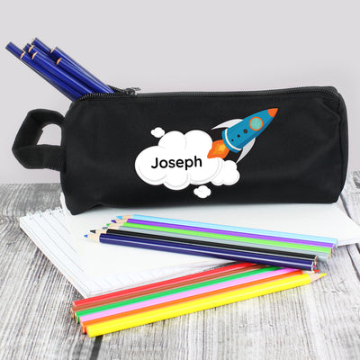 Personalised Space Rocket Pencil Case Stationery & Pens Everything Personal