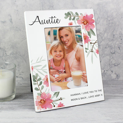 Personalised Floral Sentimental 6x4 Wooden Photo Frame Photo Frames, Albums and Guestbooks Everything Personal