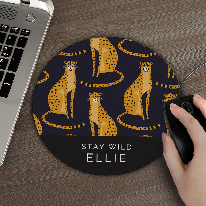 Personalised Leopard Mouse Mat Stationery & Pens Everything Personal