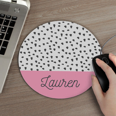 Personalised Dotty Mouse Mat Stationery & Pens Everything Personal
